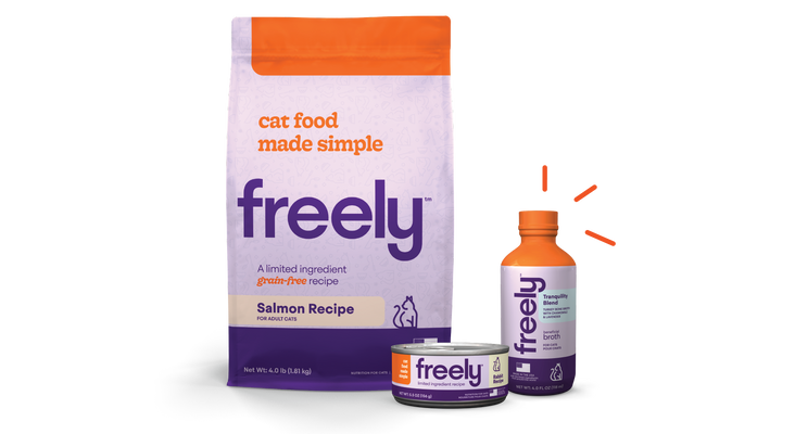 Freely cat food. Natural limited ingredient diet grain free cat foods. Available in dry cat food, wet cat food and beneficial bone broth topper. 
