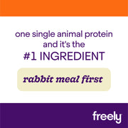 Freely Dry Cat Food with Rabbit is rabbit meal first single animal protein