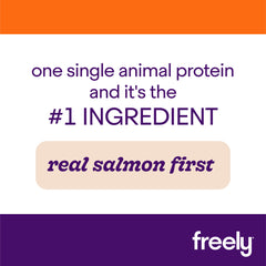 Freely Salmon Wet Dog Food is Real Salmon First Single Animal Protein